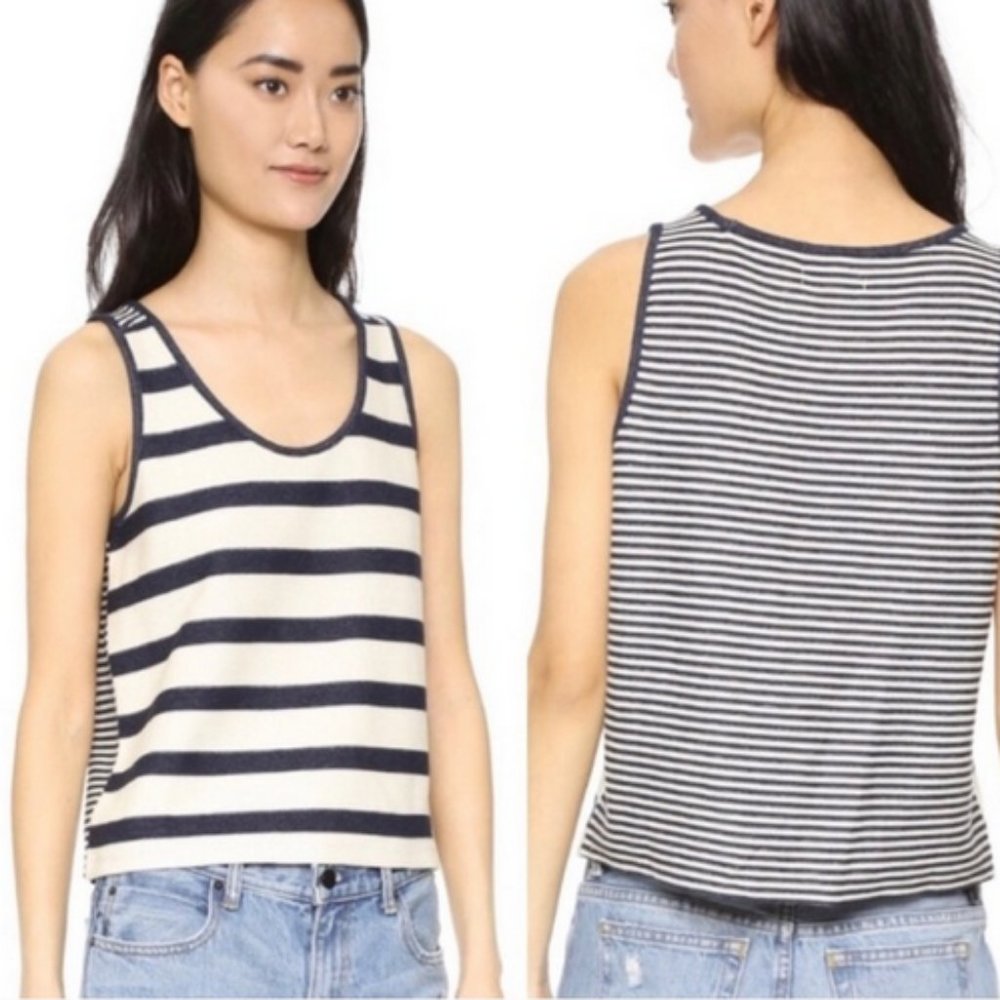 Madewell Coastland striped sweater tank top shirt
